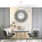 Creative Iron Glass Wall Clock Decorative Silent Quartz Clock for Living Room, 60x60cm - 2