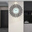 Creative Iron Glass Wall Clock Decorative Silent Quartz Clock for Living Room, 60x60cm - 3