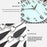 Creative Iron Glass Wall Clock Decorative Silent Quartz Clock for Living Room, 60x60cm - 5