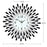 Creative Iron Glass Wall Clock Decorative Silent Quartz Clock for Living Room, 60x60cm - 6