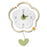 Flower Shape Wood + Acrylic Wall Clock Silent Creative Clock Living Room Home Decor, Size L - 1