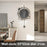 Modern Wall Clock Decorative Wooden Metal Quartz Clock Living Room Creative Silent Timepiece, Size S - 7