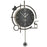 Modern Wall Clock Decorative Wooden Metal Quartz Clock Living Room Creative Silent Timepiece, Size M - 1