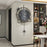 Modern Wall Clock Decorative Wooden Metal Quartz Clock Living Room Creative Silent Timepiece, Size M - 2
