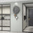 31 x 68cm Luxury Wall Clock Metal Hanging Silent Clock for Living Room / Dining Room Decor - 4