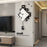 JT1850 34x63cm Minimalist Style Wrought Iron Wall Clock with Wooden Dial Quartz Clock for Home Decor - 3
