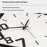 JT1850 34x63cm Minimalist Style Wrought Iron Wall Clock with Wooden Dial Quartz Clock for Home Decor - 6