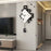 JT1850 38x69cm Minimalist Style Wrought Iron Wall Clock with Wooden Dial Quartz Clock for Home Decor - 2
