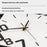 JT1850 50x84cm Minimalist Style Wrought Iron Wall Clock with Wooden Dial Quartz Clock for Home Decor - 5