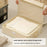 Folding Bedding Storage Box with Lid / Clear Window / Dust-Proof Fabric Container for Home Organization - Beige - 2