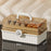 3-Layer Foldable Medicine Storage Box 32 x 17 x 17cm Portable First Aid Organizer for Home - White - 1
