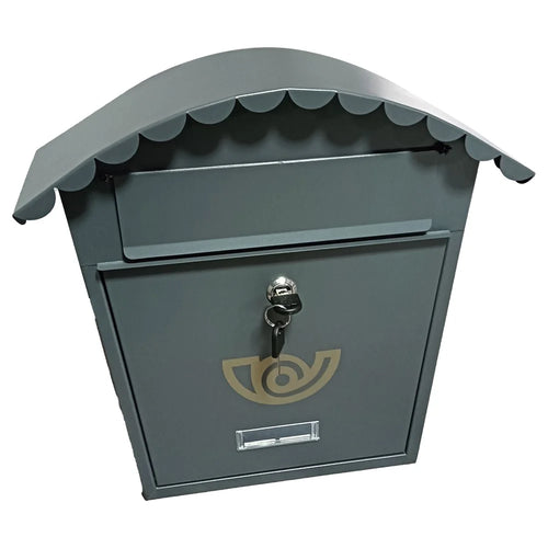 Outdoor Lockable Metal Mailbox European Style Wall Mounted Letter Box Waterproof Suggestion Box - 1