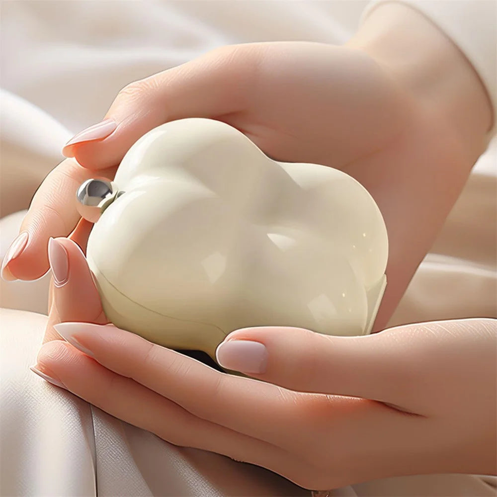 7 Compartments Floral Shape Mini Pill Organizer Portable Jewelry Ring Necklace Storage Box (BPA Free, No FDA) - White - 6