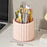 Rotating Makeup Brush Holder Organizer for Vanity Table 7 Compartments Cosmetic Storage Container, without Lid - White - 3