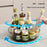 Rotating Storage Organizer For Kitchen Spices Fruit 360° Swivel Base Multi-Function Desktop Container - Transparent Brown - 3