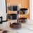 5 Tier Acrylic Belt Organizer Rotating Jewelry Display Stand for Necklaces / Bracelets / Accessories Storage - 6