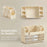 Drawer Cosmetic Storage Box Multi Compartment Makeup Holder Transparent Cosmetic Organizer Dustproof - Cream White - 6