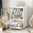 Magnetic Cosmetic Organizer Makeup Storage Holder Multi-Layer Dustproof Container for Skincare / Beauty Products - White - 5