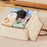 82L Cotton Linen Storage Bag Handheld Quilt Storage Bag Large Capacity Foldable Clothes Organizer for Home Travel - 2