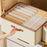 Adjustable Divider Clothes Storage Box Foldable Underwear Organizer Space Saving Wardrobe Sorting Container for Home - Beige - 4