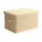 45×35×25cm Large Striped Storage Box Foldable Lidded Organizer with Reinforced Handles for Wardrobe Closet - Beige Stripe - 1