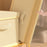45×35×25cm Large Striped Storage Box Foldable Lidded Organizer with Reinforced Handles for Wardrobe Closet - Beige Stripe - 6