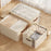 50×40×30cm Oversized Cotton Linen Storage Box Dual-Window Zippered Organizer with Handles Quilt Storage Box for Home - 6