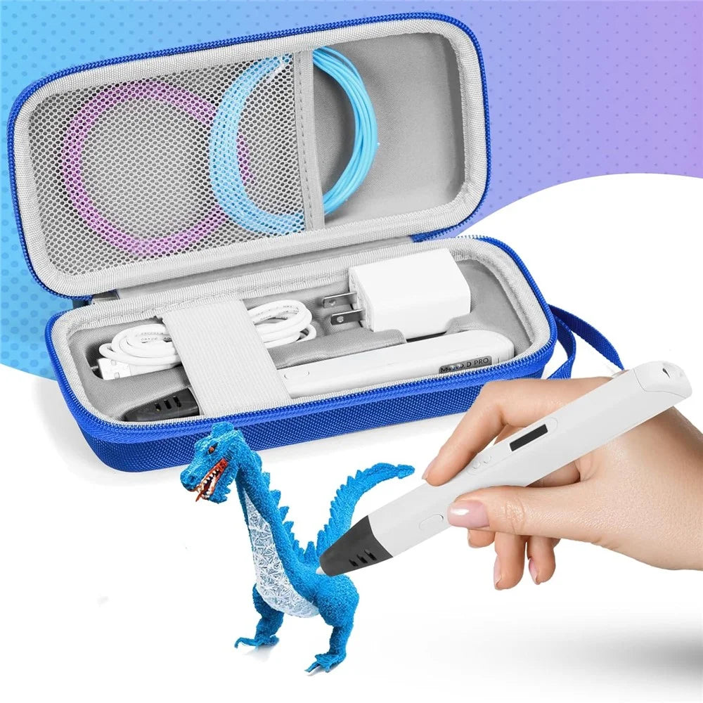 Storage Box for MYNT3D Super  /  Professional  /  Pro Printing 3D Pen Carrying Case Portable Hard Shell - 6