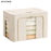 100L 60 x 42 x 40CM Foldable Storage Box For Clothes Bedding Double Window Steel Frame Heavy Duty Linen Cotton Organizer - Yellow - 1