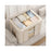 100L 60 x 42 x 40CM Foldable Storage Box For Clothes Bedding Double Window Steel Frame Heavy Duty Linen Cotton Organizer - Yellow - 2