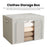 24L 40 x 30 x 20CM Oxford Fabric Storage Box with Window Foldable Organizer for Clothes Toys Books - Grey - 2