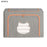 66L 50 x 40 x 33CM Foldable Storage Box with Cat Ear Window Cationic Fabric Steel Frame Organizer - Grey - 1
