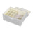Underwear Organizer Box 13 Compartments Foldable Drawer Divider with Lid for Socks Bras Clothes Storage - Light Grey - 1