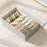 Underwear Organizer Box 17 Compartments Foldable Drawer Divider with Lid for Socks Bras Clothes Storage - Light Grey - 2