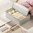 Underwear Organizer Box 17 Compartments Foldable Drawer Divider with Lid for Socks Bras Clothes Storage - Light Grey - 3