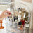 Clear Makeup Organizer Box With Lid 2 Drawer Storage Cosmetic Case Desktop Dustproof Beauty Organizer - Transparent - 4