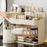 Desktop Makeup Organizer With Drawer 2 In 1 Rotating Storage Box Large Capacity Dustproof Cosmetic Holder - Beige - 4