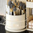Desktop Makeup Organizer With Drawer 2 In 1 Rotating Storage Box Large Capacity Dustproof Cosmetic Holder - Beige - 6