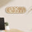 GH8053 Oval Shape Multi-function Wall Clock 4 Brightness Levels Adjustable LED Electronic Clock with Date and Temperature Display - Yellow - 4