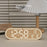 GH8053 Oval Shape Multi-function Wall Clock 4 Brightness Levels Adjustable LED Electronic Clock with Date and Temperature Display - Yellow - 5