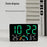 GH9007 Large Screen Digital LED Electronic Clock Multifunction Temperature Humidity Alarm Clock - Black Shell+Blue Light - 3