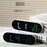 GH9009 Multifunctional Temperature Humidity Wall Clock Oval Shape LED Digital Alarm Clock for Living Room Bedroom - Black Shell+Green Light - 3