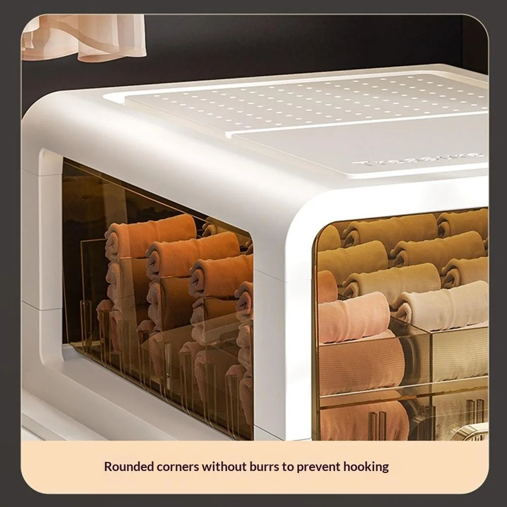 Drawer Storage Box Compartmentalized Organizer for Underwear Socks Dustproof - No Cell - 5