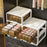 2 Layer Drawer Organizer Box with Compartments Underwear Storage for Socks Bras - 10 Cells  /  No Cell - 2