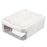 Double Layer Luxury Transparent Jewelry Box Flip Cover Compartment Ring Earring Makeup Storage Box - White - 2