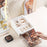 Double Layer Luxury Transparent Jewelry Box Flip Cover Compartment Ring Earring Makeup Storage Box - White - 3