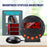 TS-BC610 LED Vibrating Flashing Light Loud Alarm Clock Phone Call Reminder for Hearing Impaired - Black - 4