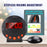 TS-BC610 LED Vibrating Flashing Light Loud Alarm Clock Phone Call Reminder for Hearing Impaired - Black - 5