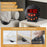 TS-BC620 LED Digital Vibrating Alarm Clock with Doorbell Reminder Deafness Hearing Impairment Alarm - Black - 4