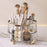 360 Degree Rotating Makeup Organizer Without Lip 5 Compartments Swivel Storage Box Desktop Cosmetic Holder for Brushes Lipstick - Transparent - 2
